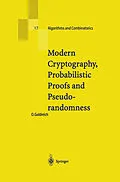 E-Book (pdf) Modern Cryptography, Probabilistic Proofs and Pseudorandomness von Oded Goldreich