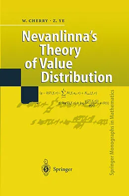 E-Book (pdf) Nevanlinna's Theory of Value Distribution von William Cherry, Zhuan Ye