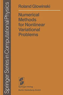 E-Book (pdf) Numerical Methods for Nonlinear Variational Problems von Roland Glowinski
