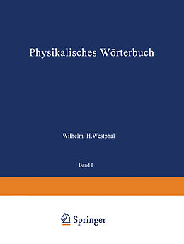 Kartonierter Einband Physikalisches Wörterbuch von 