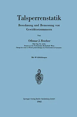 E-Book (pdf) Talsperrenstatik von Othmar J. Rescher