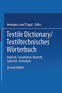 eBook (pdf) Textile Dictionary / Textiltechnisches Wörterbuch de 