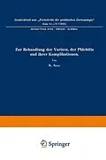 E-Book (pdf) Zur Behandlung der Varizen, der Phlebitis und ihrer Komplikationen von Karl Sigg