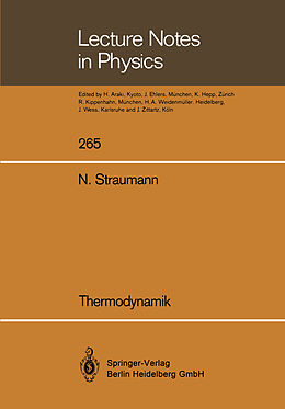 Kartonierter Einband Thermodynamik von Norbert Straumann