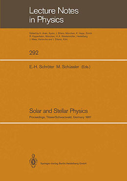 Kartonierter Einband Solar and Stellar Physics von 