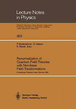 Kartonierter Einband Renormalization of Quantum Field Theories with Non-linear Field Transformations von 