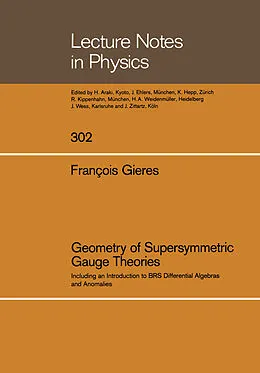 Kartonierter Einband Geometry of Supersymmetric Gauge Theories von Francois Gieres