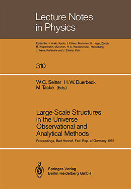 Kartonierter Einband Large-Scale Structures in the Universe Observational and Analytical Methods von 
