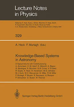 Kartonierter Einband Knowledge-Based Systems in Astronomy von 