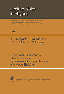 Kartonierter Einband Dimensional Reduction of Gauge Theories, Spontaneous Compactification and Model Building von Yura A. Kubyshin, Igor P. Volobujev, Gerd Rudolph