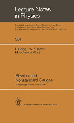 Kartonierter Einband Physical and Nonstandard Gauges von 