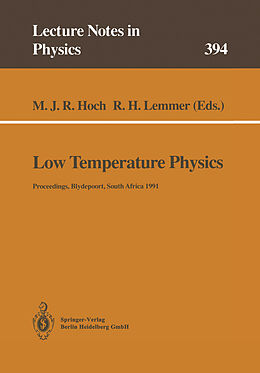 Kartonierter Einband Low Temperature Physics von 