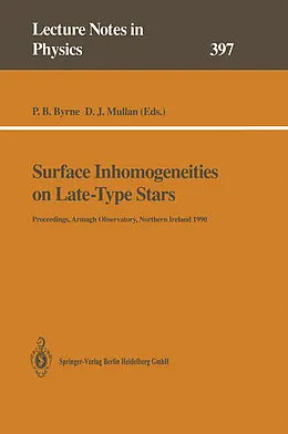 Kartonierter Einband Surface Inhomogeneities on Late-Type Stars von 