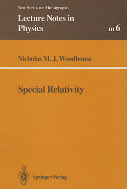 Kartonierter Einband Special Relativity von Nicholas M.J. Woodhouse