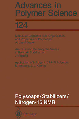 Couverture cartonnée Polysoaps/Stabilizers/Nitrogen-15 NMR de 