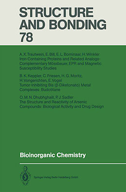 Couverture cartonnée Bioinorganic Chemistry de 