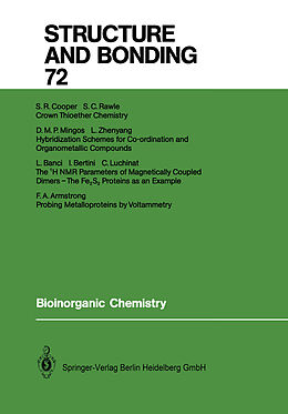Couverture cartonnée Bioinorganic Chemistry de 
