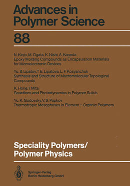 Couverture cartonnée Speciality Polymers/Polymer Physics de 