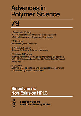 Kartonierter Einband Biopolymers/Non-Exclusion HPLC von 