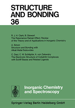 Couverture cartonnée Inorganic Chemistry and Spectroscopy de Xue Duan, Lutz H. Gade, Gerard Parkin