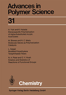 Couverture cartonnée Chemistry de H. Yuki, K. Hatada, M. Biswas
