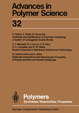 Couverture cartonnée Polymers de Akihiro Abe, Martin Möller, Eugene M. Terentjev