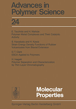 Couverture cartonnée Molecular Properties de Hans-Joachim Cantow, Charles G. Overberger, Takeo Saegusa