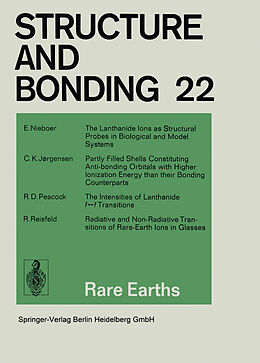 Kartonierter Einband Rare Earths von E. Nieboer, R. Reisfeld, R. D. Peacock