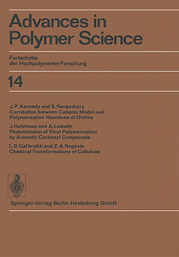 Couverture cartonnée Advances in Polymer Science de H. -J. Cantow, W. Prins, G. V. Schulz