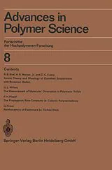 Kartonierter Einband Advances in Polymer Science von H. -J. Cantow, G. V. Schulz, William P. Slichter
