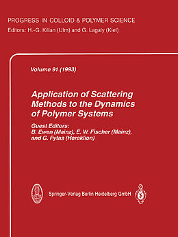 Kartonierter Einband Application of Scattering Methods to the Dynamics of Polymer Systems von 