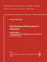 Couverture cartonnée Orientational Phenomena in Polymers de 