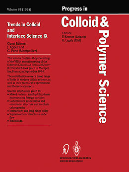 Kartonierter Einband Trends in Colloid and Interface Science IX von 