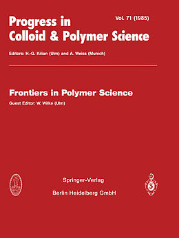 Couverture cartonnée Frontiers in Polymer Science de 