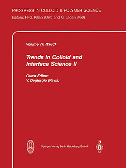 Kartonierter Einband Trends in Colloid and Interface Science II von 