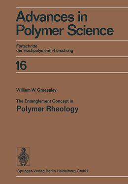 Couverture cartonnée The Entanglement Concept in Polymer Rheology de W. W. Graessley