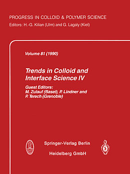 Kartonierter Einband Trends in Colloid and Interface Science IV von 