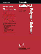 Couverture cartonnée Trends in Colloid and Interface Science VIII de 