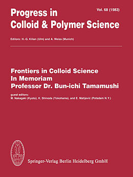 Couverture cartonnée Frontiers in Colloid Science In Memoriam Professor Dr. Bun-ichi Tamamushi de 