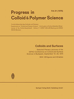 Couverture cartonnée Colloids and Surfaces de 