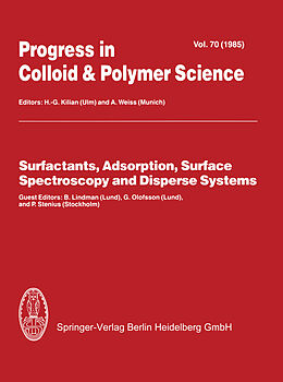 Couverture cartonnée Surfactants, Adsorption, Surface Spectroscopy and Disperse Systems de 