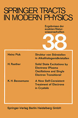 Kartonierter Einband Springer Tracts in Modern Physics von G. Höhler