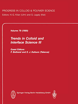 Couverture cartonnée Trends in Colloid and Interface Science III de 