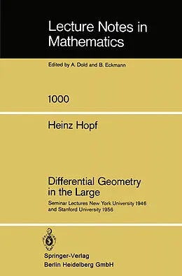 E-Book (pdf) Differential Geometry in the Large von Heinz Hopf