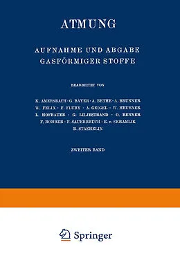 E-Book (pdf) Atmung von K. Amersbach, G. Bayer, A. Bethe