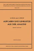 E-Book (pdf) Aufgaben und Lehrsätze aus der Analysis von Georg Polya, Gabriel Szegö