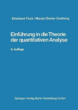 E-Book (pdf) Einführung in die Theorie der qualitativen Analyse von E. Fluck, M. Becke-Goehring
