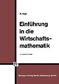 E-Book (pdf) Einführung in die Wirtschaftsmathematik von H. Vogt