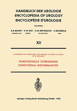 Kartonierter Einband Funktionelle Störungen / Functional Disturbances von A. Auerback, C. E. Burkland, W. W. Williams