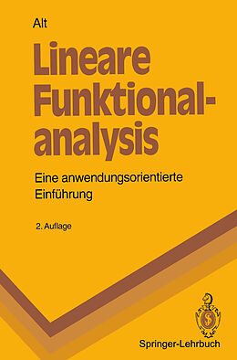 E-Book (pdf) Lineare Funktionalanalysis von Hans W. Alt